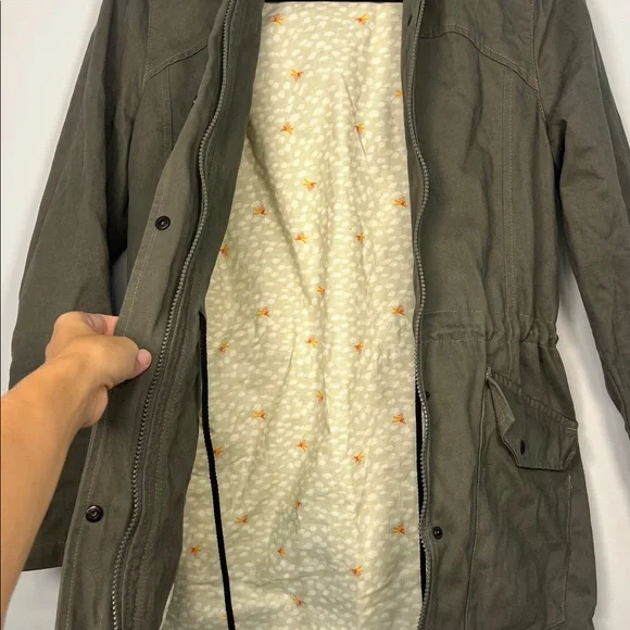 Betabrand Women's Gray Hue of Green Utility Jacket Coat‎ Size Small - Picture 8 of 8